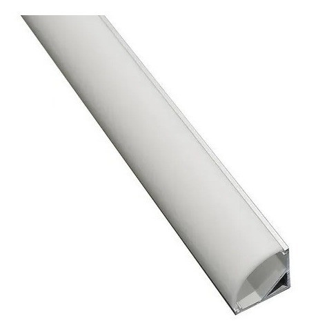 Perfil Aluminio Angulo + Difusor Curvo Para Led 16mm X 2mts 1