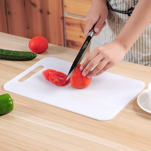 Tabla De Cocina Pvc 40,5x25,5x0,8 Cm Doble Cara Cortar Picar 1