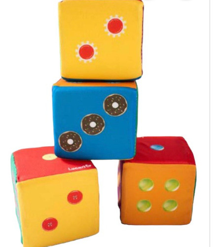 Cubos Dado Apilable De Tela Estimulación Bebe 0