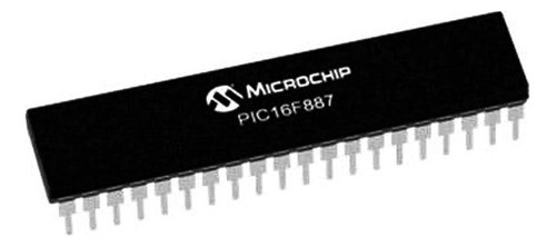 Pic 16f887 8bit 14kb Flash 40 Dip Microchip Original 0