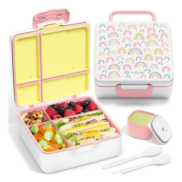Caja De Almuerzo Bento Para Niños De 3-1 Con Utensilio 0 Caja De Almuerzo Bento Para Niños De 3-1 Con Utensilio 0