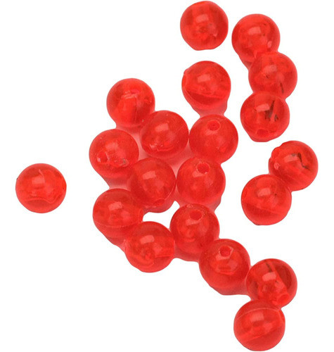 Eagle Claw A8bead20r Cuentas De Plástico 8 Mm Rojo 20 Piezas 0