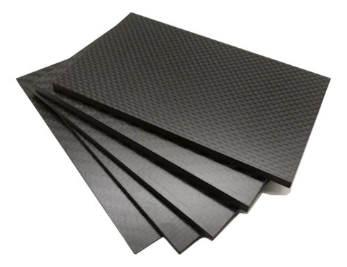 Placa Chapa Fibra De Carbono Puro 3k 400x200x0,5mm 0