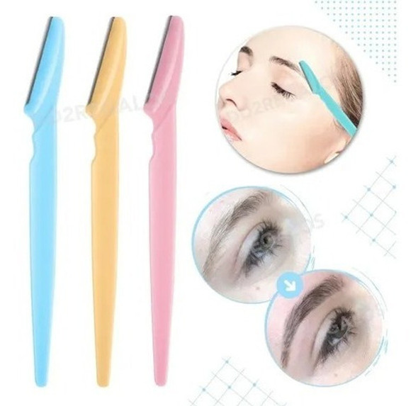 Perfilador De Cejas Pack X3 Navaja Quita Vello Facial!!! 1