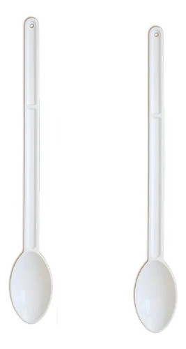 Kit 2x Colheres Grande Cozinha Profissional Maciça 60cm 0