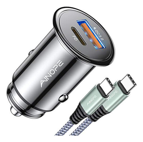 Cargador De Coche Usb C 42w Super Mini Ainope Adaptador De C 0