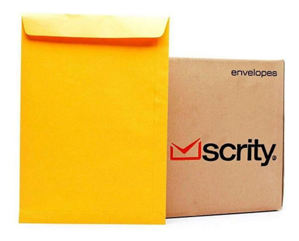 Envelope Scrity Saco Ouro Ko34 240x340 80gr Com 250 Un 0