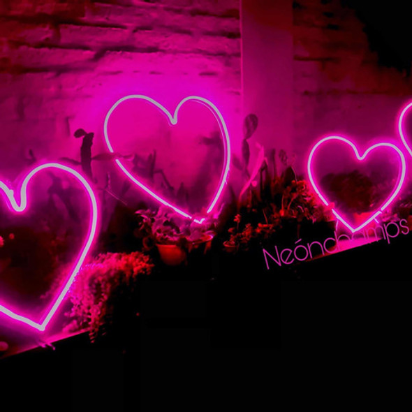 Neón Corazónes 0