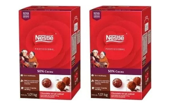 Kit C/2 Chocolate Em Pó 50% Cacau Dois Frades Nestlé 1,01kg 0 Kit C/2 Chocolate Em Pó 50% Cacau Dois Frades Nestlé 1,01kg 0