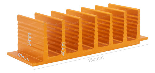 Disipador Zd34 X 50mm R.t. 1.4º C/w (150x40x50mm) 0