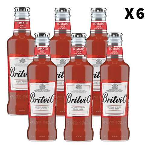 Jugo De Tomate Britvic Pack 6 X 200 Ml De Gran Bretaña 0