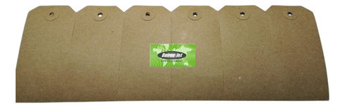 100 Etiquetas N° 3 Colgantes Papel Manila 45x94mm Handtags 0