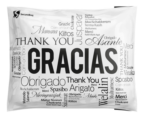 100 Bolsas Sobres Ecommerce 30x40 Nº 2 - Gracias Securebag 0