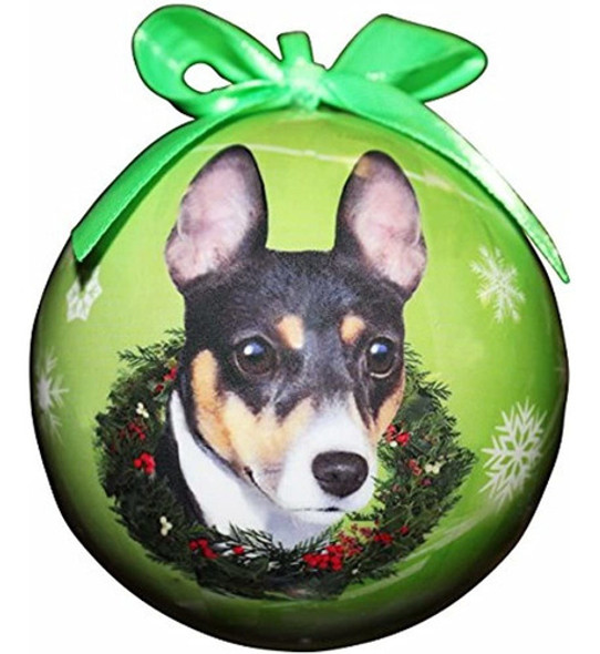 Rat Terrier Christmas Ornament Shatter Proof Ball Fácil De P 0 Rat Terrier Christmas Ornament Shatter Proof Ball Fácil De P 0
