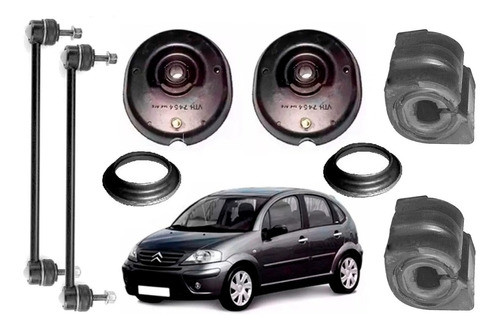 Kit 2 Cazoletas + Crapodinas + Bieletas + Bujes - Citroen C3 0
