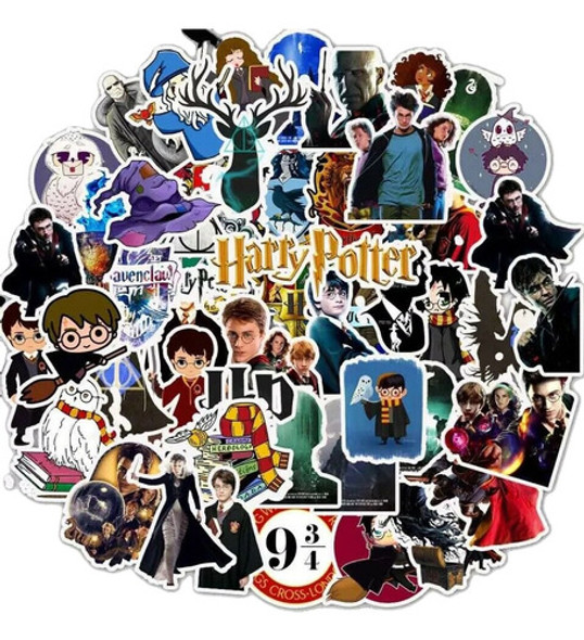 Pack 20 Calcomanías Stickers Vinilo Termo Harry Potter Usa 0