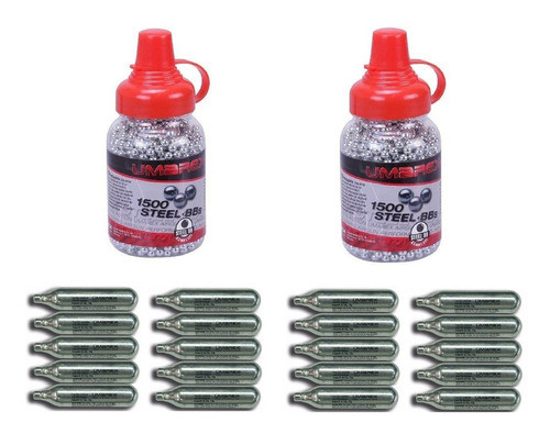 Balines Umarex Bbs 4,5 X 3000 + 20 Co2 De 12grs 0