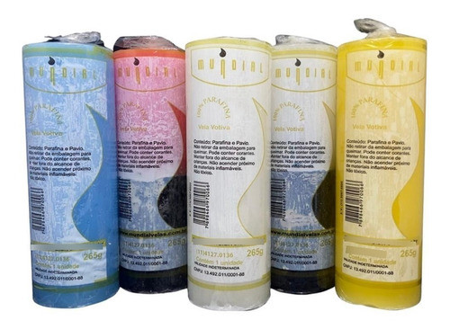 Velas De 7 Dias Coloridas 100% Parafina Pura 0