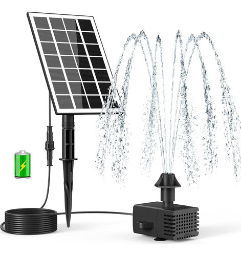 Kit De Bomba De Fuente Solar Szmp Para Baño De Pájaros, 16.4 0