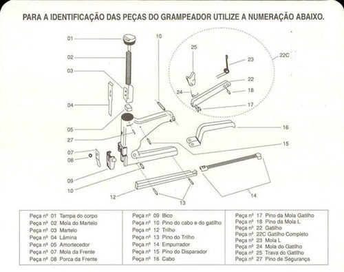 Peça 14 - Empurrador Do Grampeador Rocama 51a 1