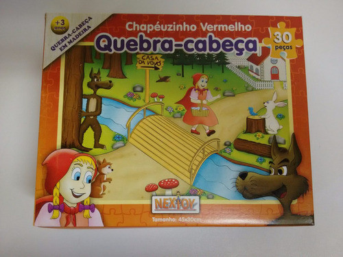 Kit 3 Un Quebra Cabeca Chapeuzinho Vermelho Nextoy 30 Peças 1