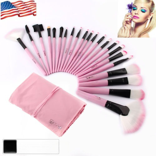 Vander 22pcs/set Rosa Suave Belleza Maquillaje Cepillos Cosm 1