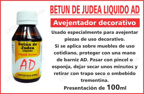 Betun De Judea Liquido 100ml Avejentador Decorativo 1