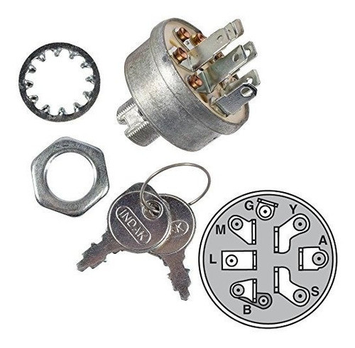 Interruptor De Encendido Del Tractor De Cesped Maxpower 9623 1