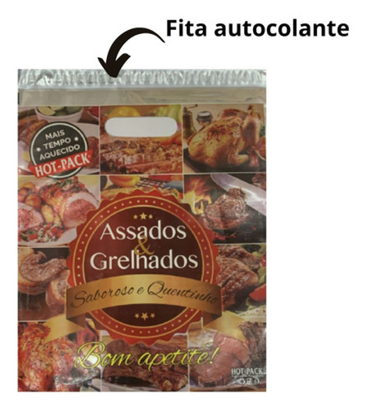 Embalagem Térmica Delivery Frango Assados E Grelhados 100un 1 Embalagem Térmica Delivery Frango Assados E Grelhados 100un 1