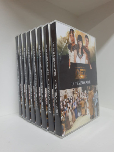 Box Novela Os Dez Mandamentos 1ª + 2ª Temporada - 57 Dvds 1