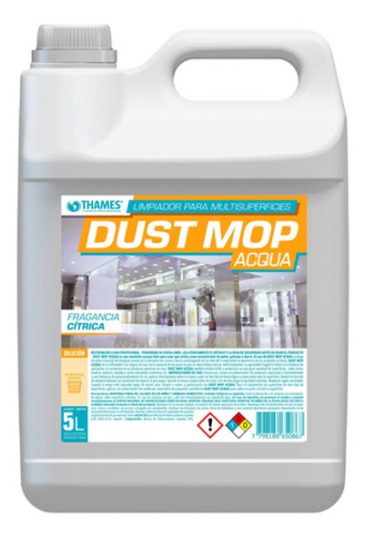 Secuestrante Polvo Para Mopa Dust Mop Acqua X 5lt 0