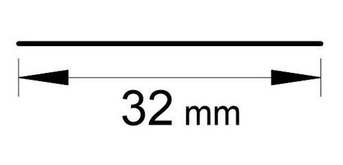 Perfil De Aluminio Planchuela 32mm X 2mm Natural X 3 Metros 1
