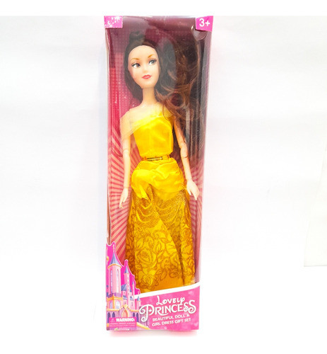 Muñeca De 30cm (bella Y La Bestia  Con Un Super Vestido. 1