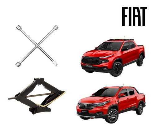 Chave Cruz Cromada E Macaco Sanfona Fiat Toro Volcano Strada 0