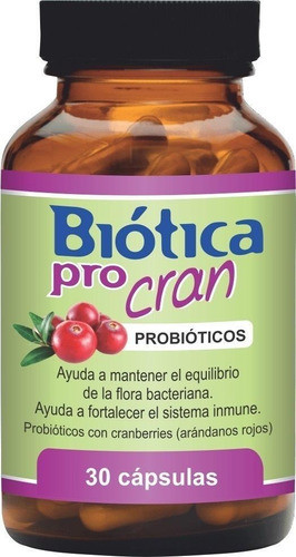 Biótica Pro Cran 30 Cápsulas | Probiótico 0