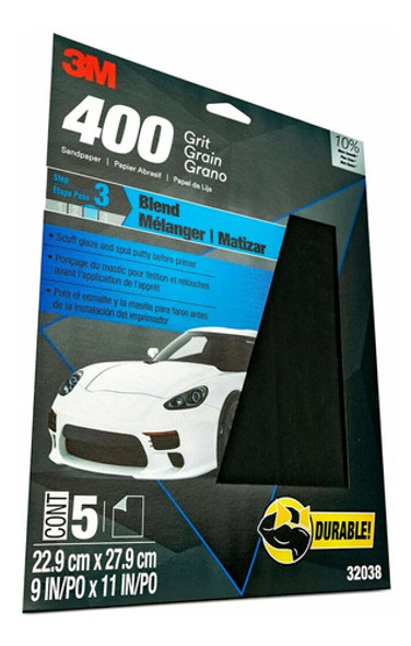 5 Lijas 3m Auto 23cm X 28cm Grano 400 1