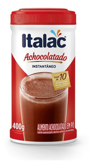 Achocolatado Em Pó Italac 400gr - Kit Com 4 0