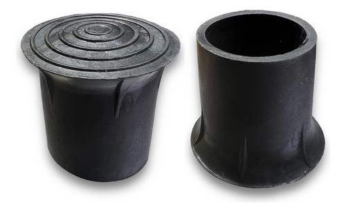 Regatón Pvc 1/4  Tapón Para Sillas Caño Redondo 25 Unidades 0