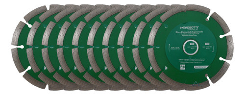 Kit 10x Discos Diamantado Segmentado 4.3/8  Serras Mármore 0