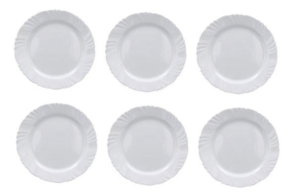 Plato Llano 25,5 Cm Templado Opalina Pétala Nadir Set X6 0 Plato Llano 25,5 Cm Templado Opalina Pétala Nadir Set X6 0