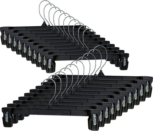 Paquete De 30 Perchas De 25cm De Plastico Gancho 360ºcromado 0