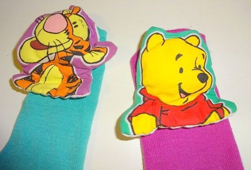 Únicas Medias Sonajero Estimulan Al Bebe Disney Winnie Pooh 1