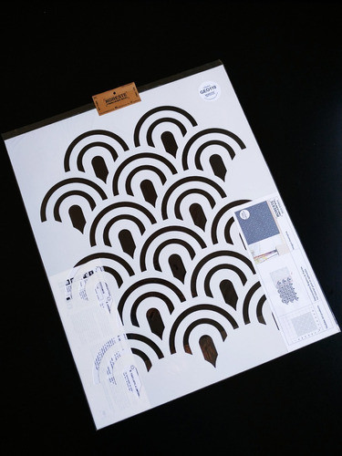 Stencil Decorativo Piso Pared Telas 50x60 Geometrico Geo110 1