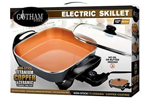 Sartén Eléctrica Gotham Steel Con Recubrimiento De Cobre &qu 0