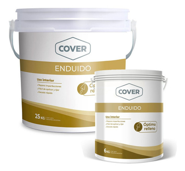 Enduido Interior Fácil Lijar Blanco 25kg +6kg- Cover 0 Enduido Interior Fácil Lijar Blanco 25kg +6kg- Cover 0