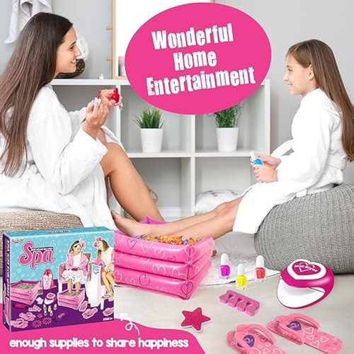 Kit De Spa Infantil Para Niñas, Kit De Uñas Para 1