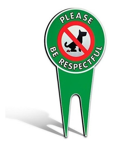 Cartel De Perros Con Mensaje No Peeingpooping Sea Respetuoso 0