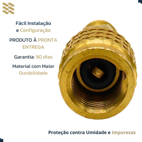 Válvulas Adaptadora Gás 410a 1/4  X 5/16  Mastercool 90413 1