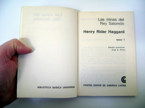 Las Minas Del Rey Salomon Haggard 2 Tomos Ceal Papel Boedo 1