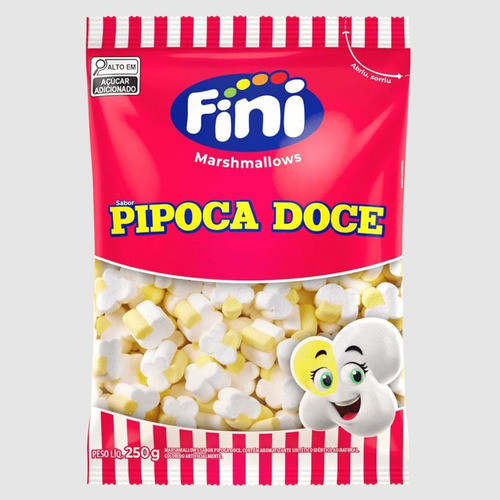 Marshmallows Sabor Pipoca Doce Fini 250gr - Kit Com 4 0